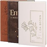 Personalized Notebook, Journals to Write In for Women, Men w/Name | White- 9 Designs & Colors | Custom Notebook, Diary for Girls, Her, Gifts from Him, Engraved, Lined Pages, Gift for Sister, Mom