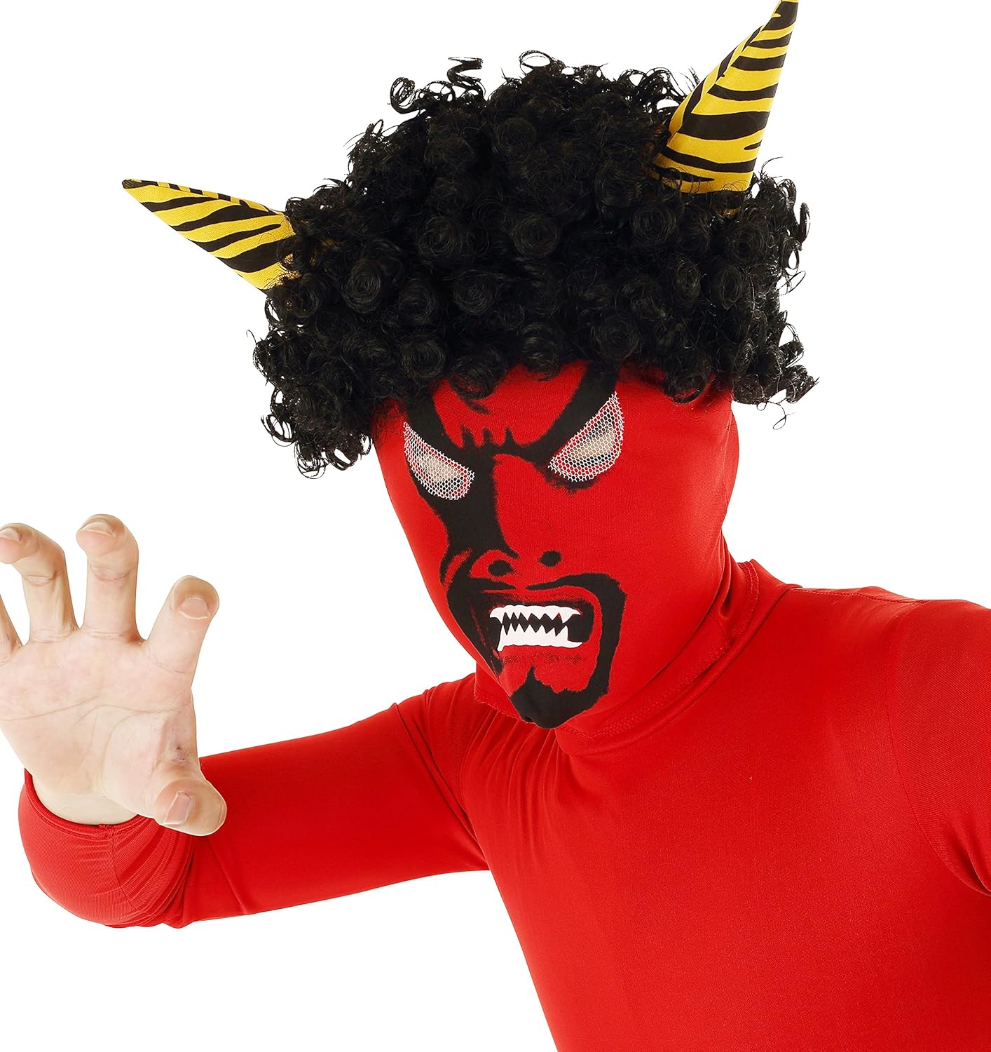 Party City 節分 バラエティグッズ リアル鬼マスク メンズ 赤 コスプレ 仮装 通販 Amazon