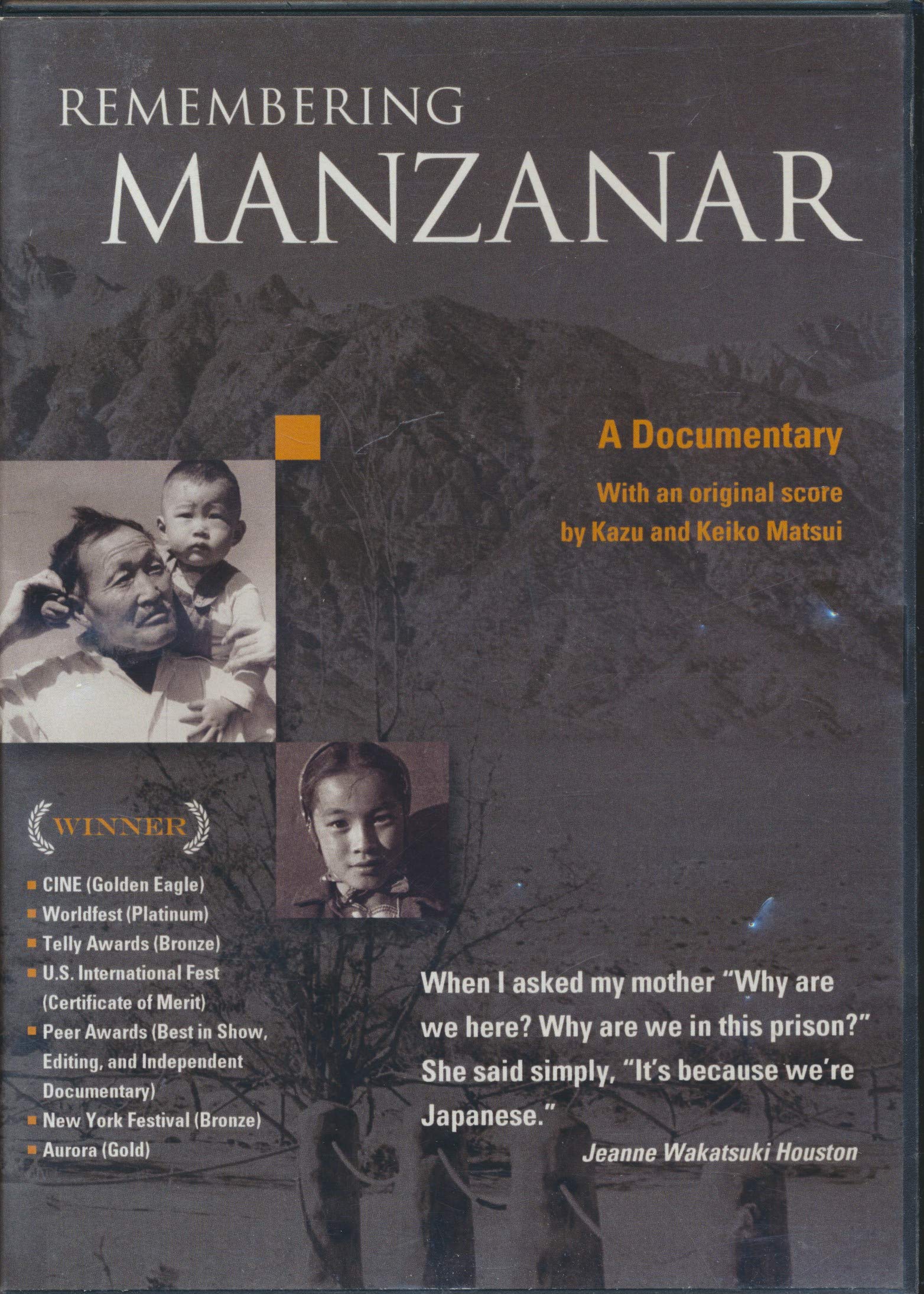 Remembering Manzanar A Documentary 2004 22 Minute Dvd Dennis Bambauer Sue Kunitomi Embrey Frank Isamu Kikuchi Henry Fukuhara Jeanne Wakatsuki Houston George Izumi Archie Miyatake Mary Nomura Mas Okui Martha Shoaf Hikoji