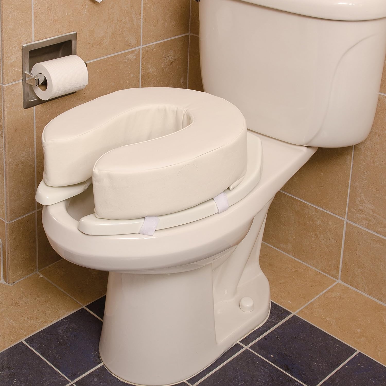 DMI 4-Inch Foam Toilet Seat Cushion Adds Extra Padding to Your Toilet Seat, White: Complete Medical: Health & Personal Care
