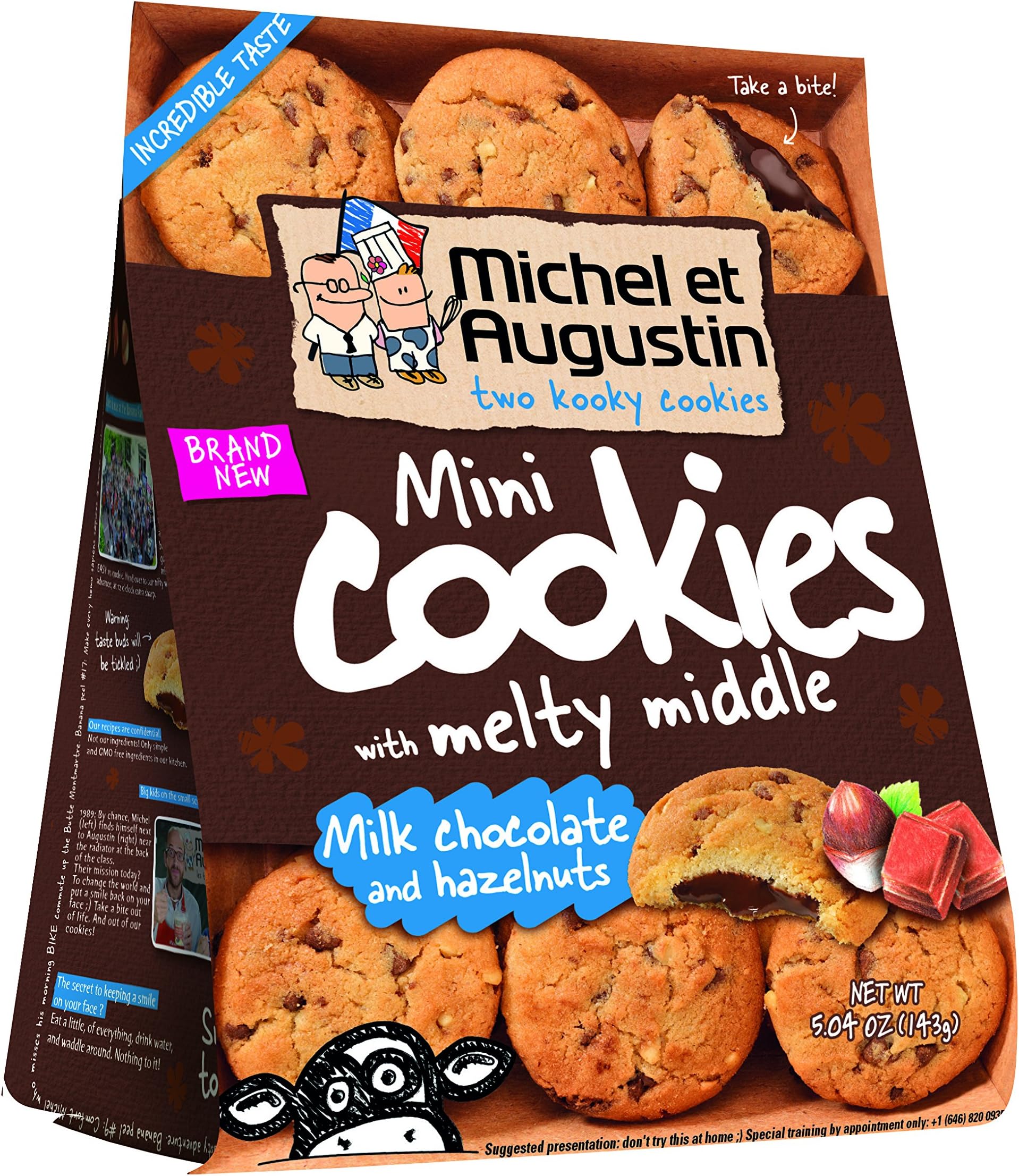Michel Et Augustin Cookie Mni Mlk Choc Hzlnt