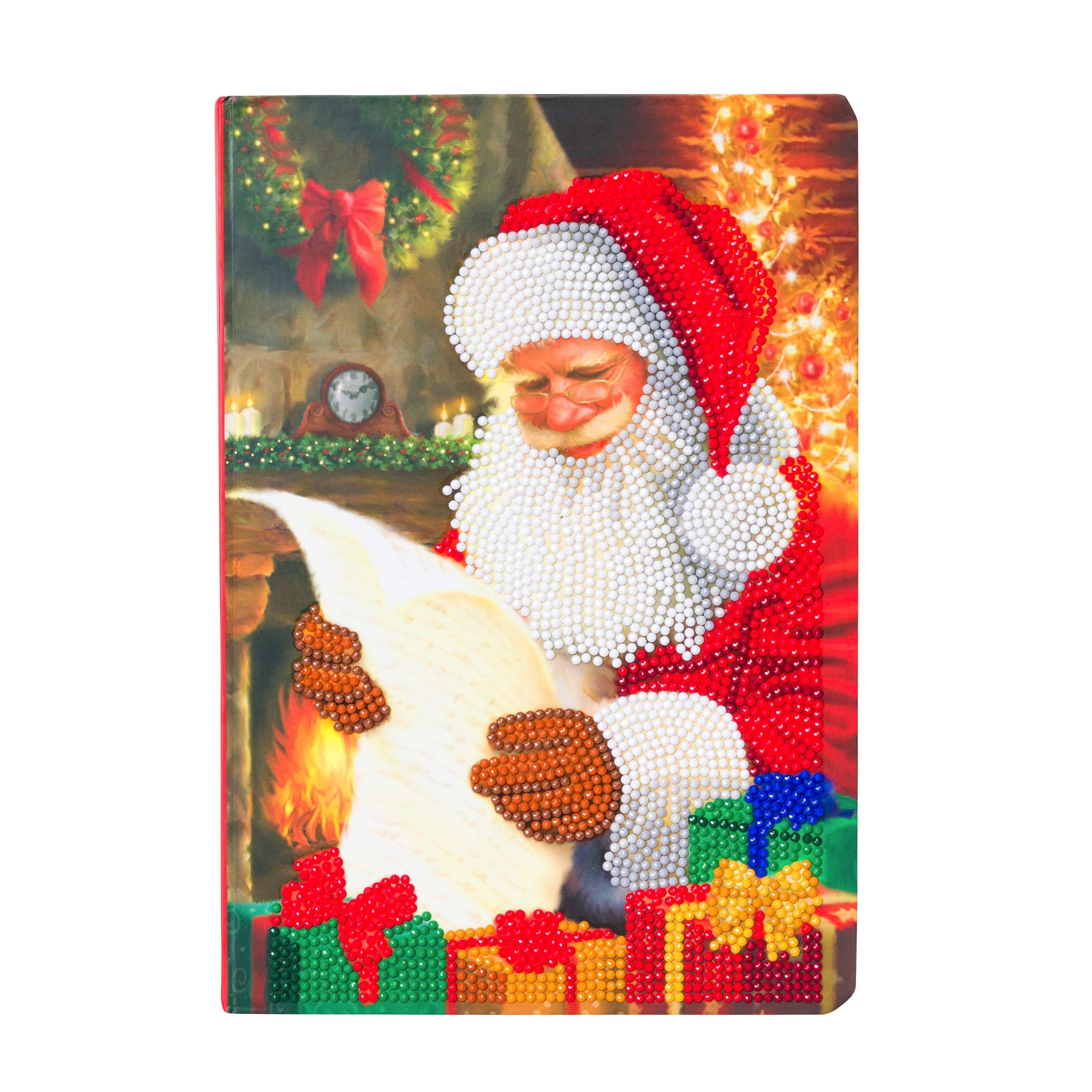 Craft Buddy Crystal Art/Diamond Painting Decorative Notebook Kit (Santa's List)