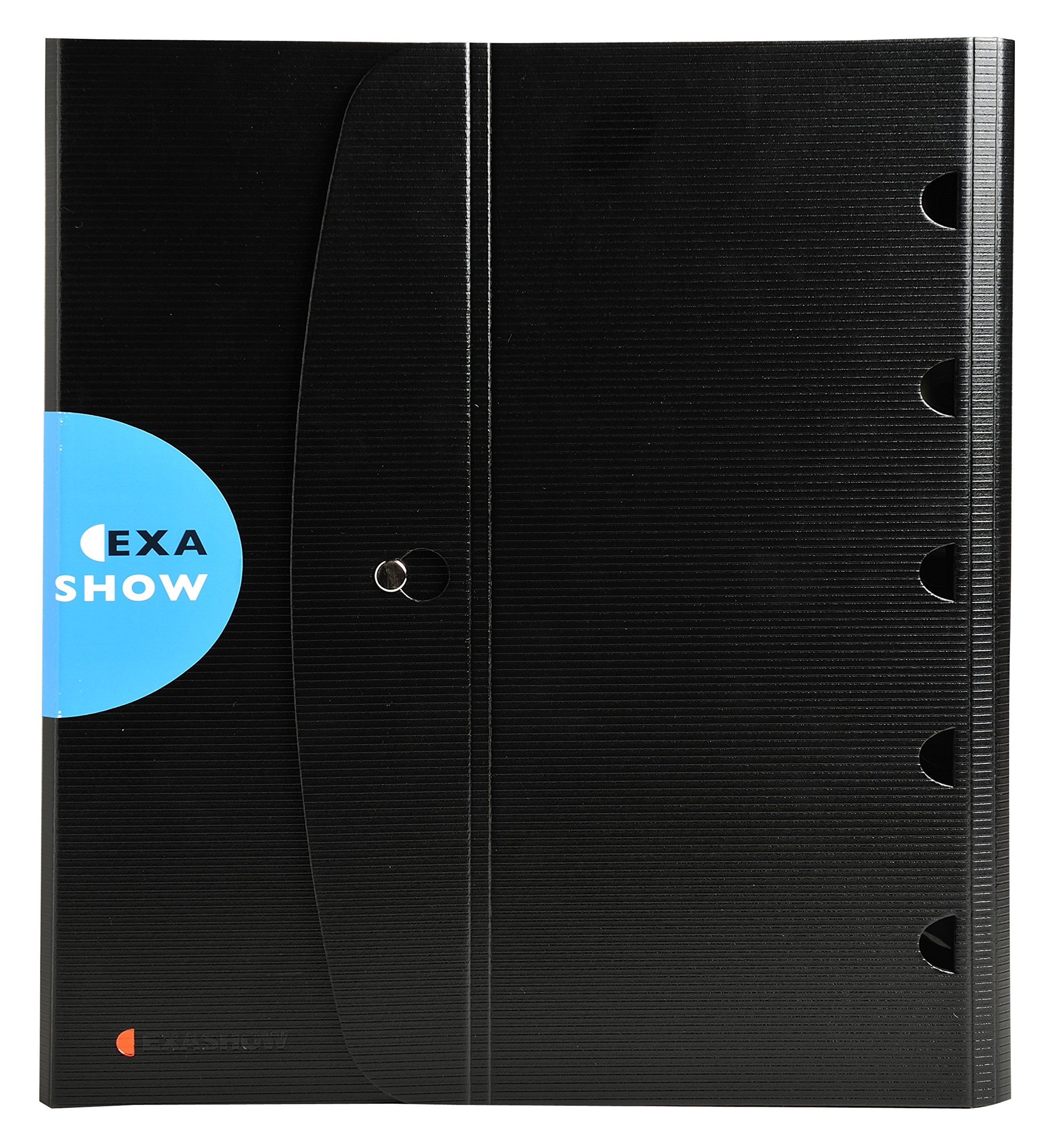 ExacomptaRef 56034E - Exactive - Exashow Presentation Ring Binder - Suitable for Holding A3 Documents, Landscape Orientation, 30mm Spine, 4 x O-rings - Black