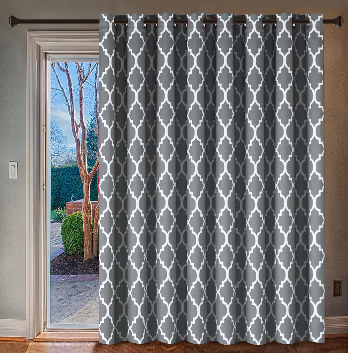 Amazon Com H Versailtex Wide Blackout Patio Door Curtain Home
