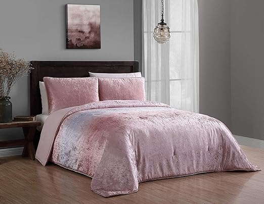 Amazon Com Geneva Home Fashion Bradshaw Velvet Ombre Comforter