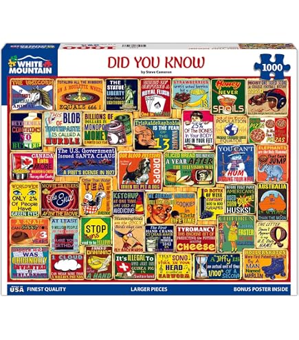 Amazon.com: White Mountain Puzzles 1000 Piece Jigsaw Puzzle, Betty 