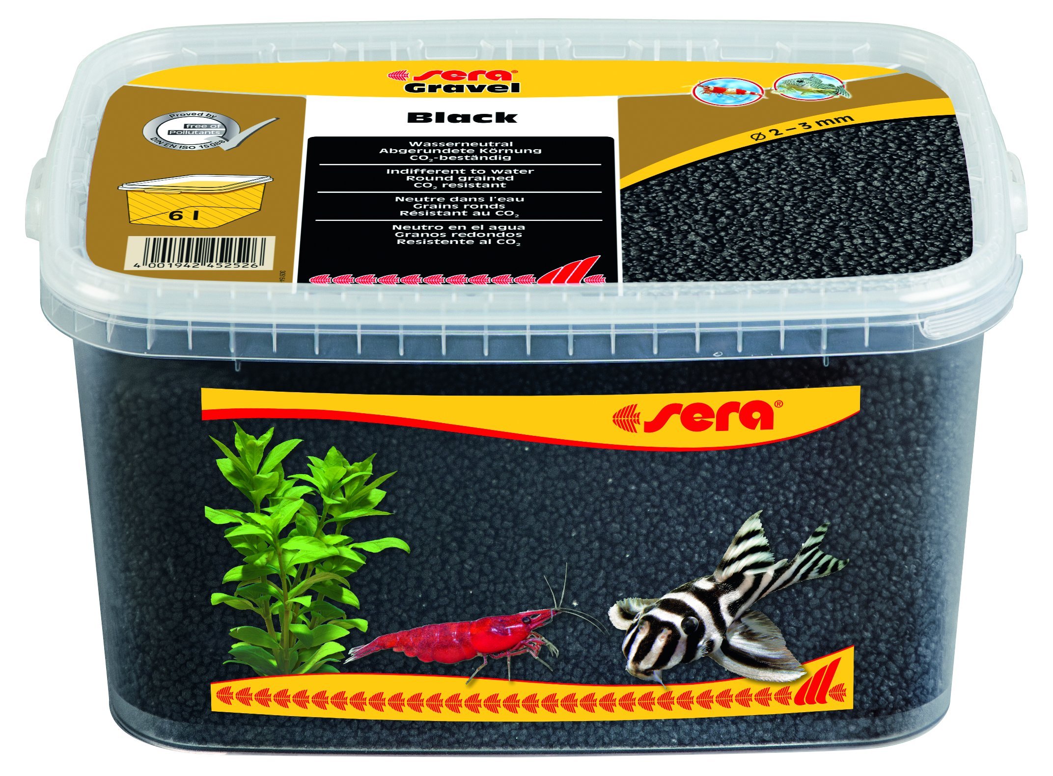 sera Gravel Black Ø 2 – 3 mm 6 L