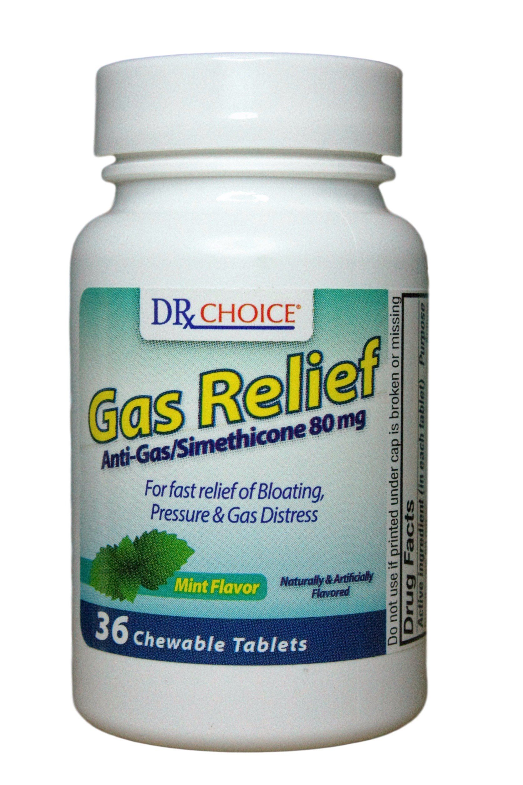 Dr Choice Gas Relief Antigas/simethicone 80mg 36 Chewable Tablets Buy