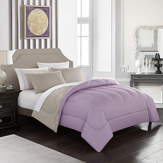 Mizone Riley Reversible Comforter Set In Purple Bed Bath Beyond
