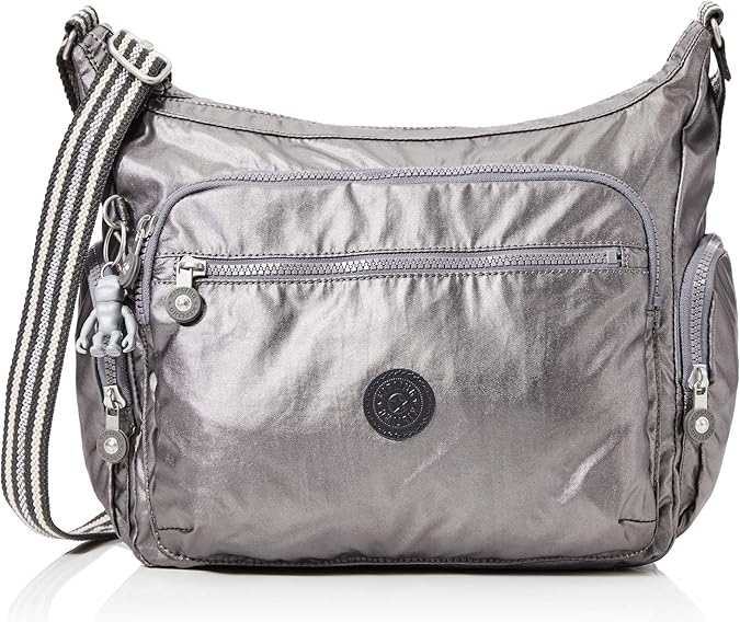 Kipling Women's Gabbie Shoulder Bag, Black (Carbon Metallic), 35.5 x 30