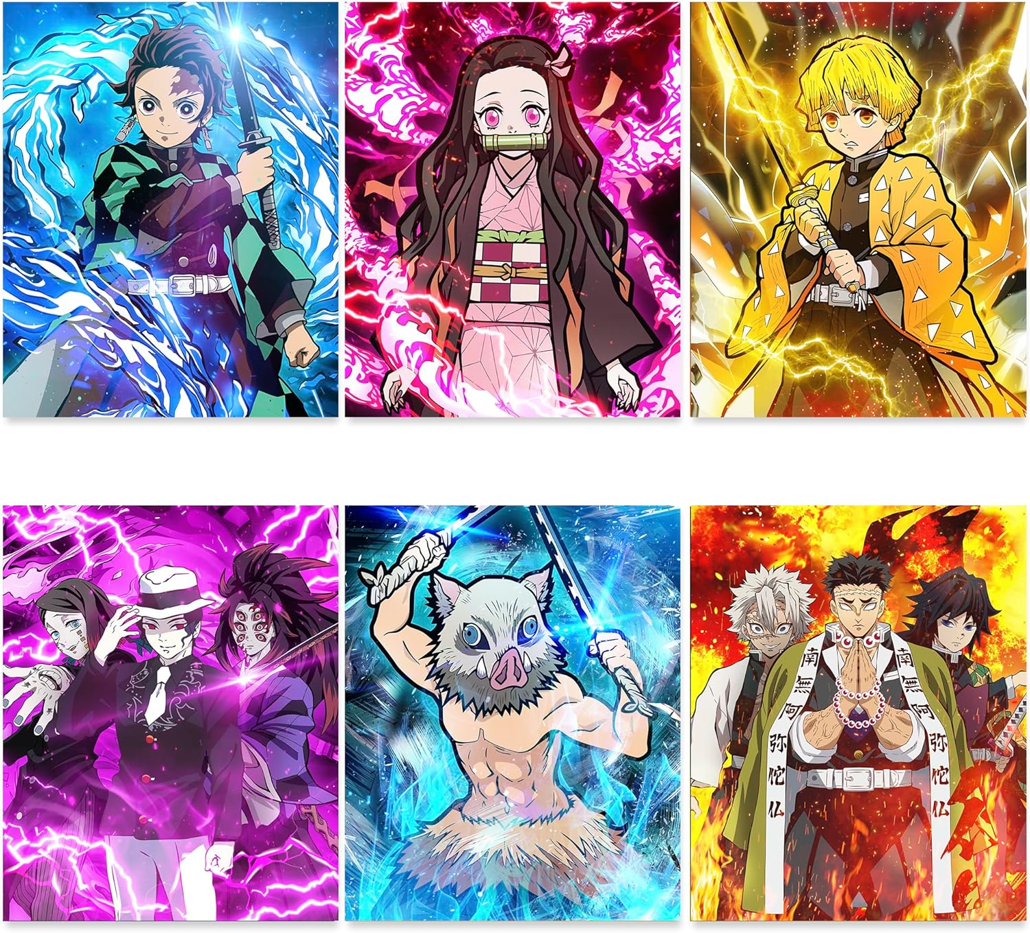 Wall Décor - JUMANT Anime Poster Set - UNFRAMED 8x10 - Anime Posters for Room - Anime Wall Decor - Anime Room Decor for Bedroom - Anime Decor - Anime Wall Art