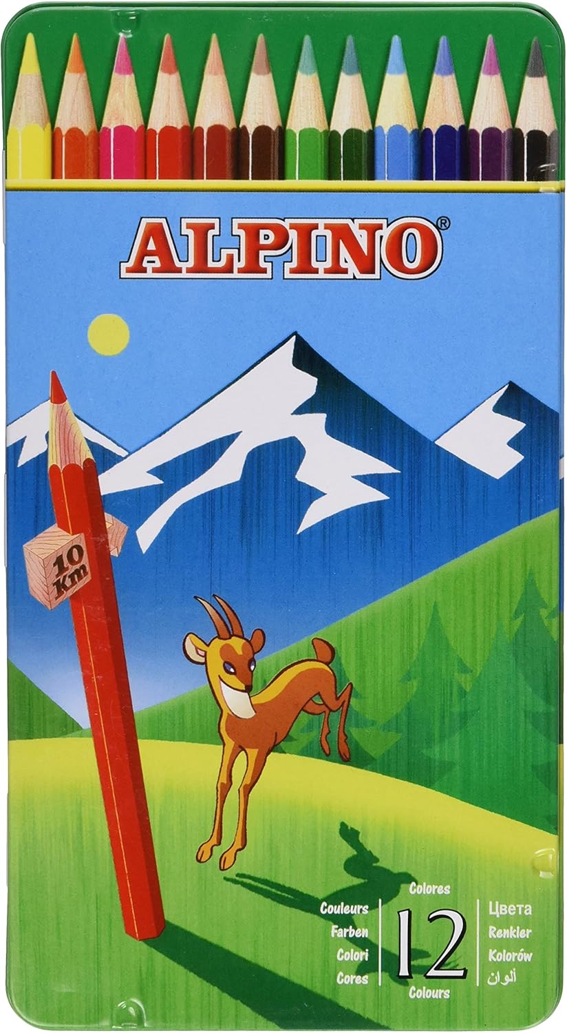 Alpino AL000754 - Set de 12 lápices de colores diferentes: Amazon.es: Oficina y papelería