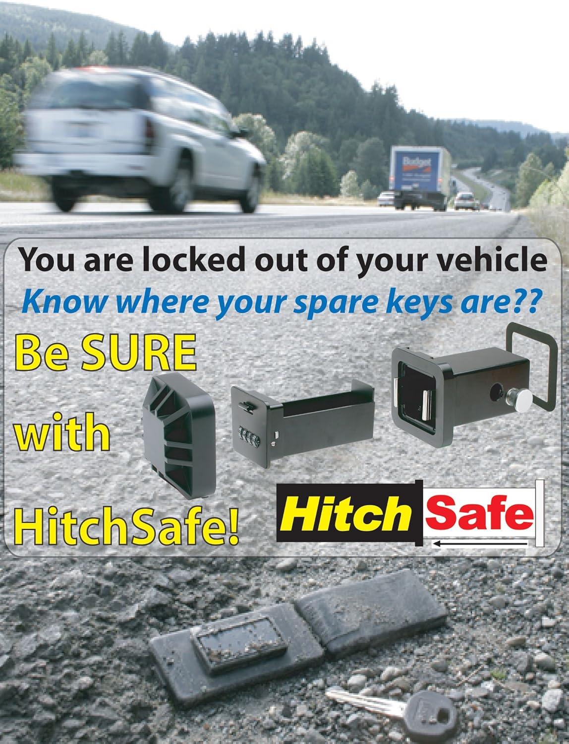 HitchSafe HS7000T Key Vault, Black: Automotive