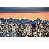 Mountain Sunset Deluxe Boxed Holiday Cards (20 cards, 21 self-sealing envelopes)