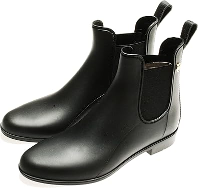 michael kors black rain boots