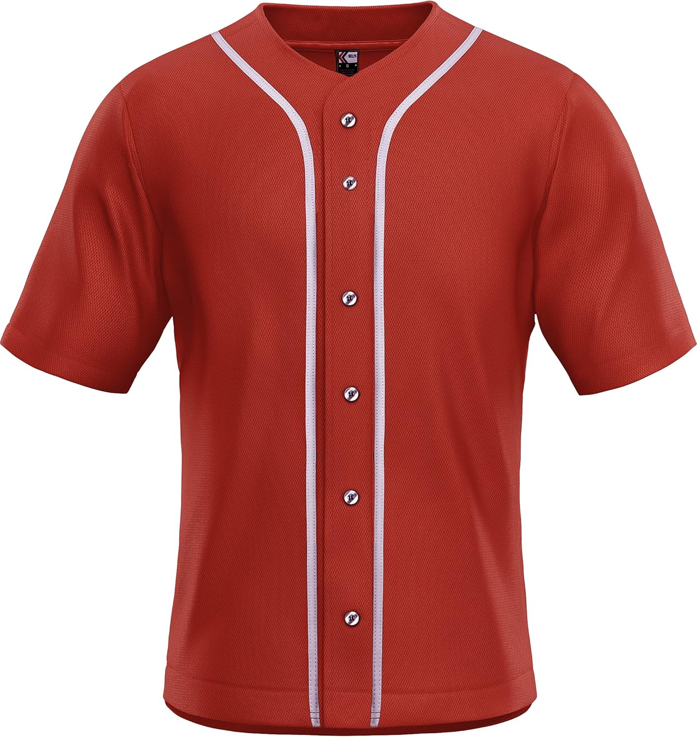 MOLPE Baseball Jerseys for Men, Plain Button Up Baseball Jersey, Hip