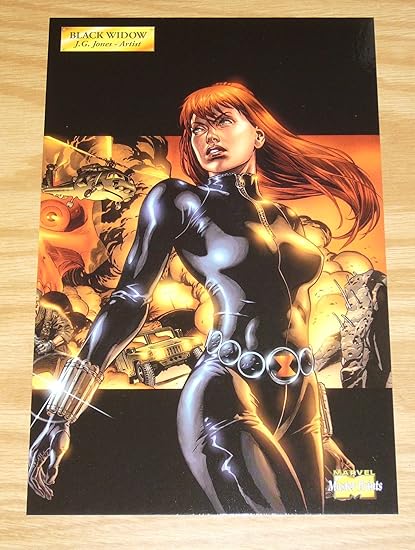 Black Widow Marvel Master Prints Mega Card Art By J G Jones Vf Nm Marvel Print 0035x F At Amazon S Entertainment Collectibles Store