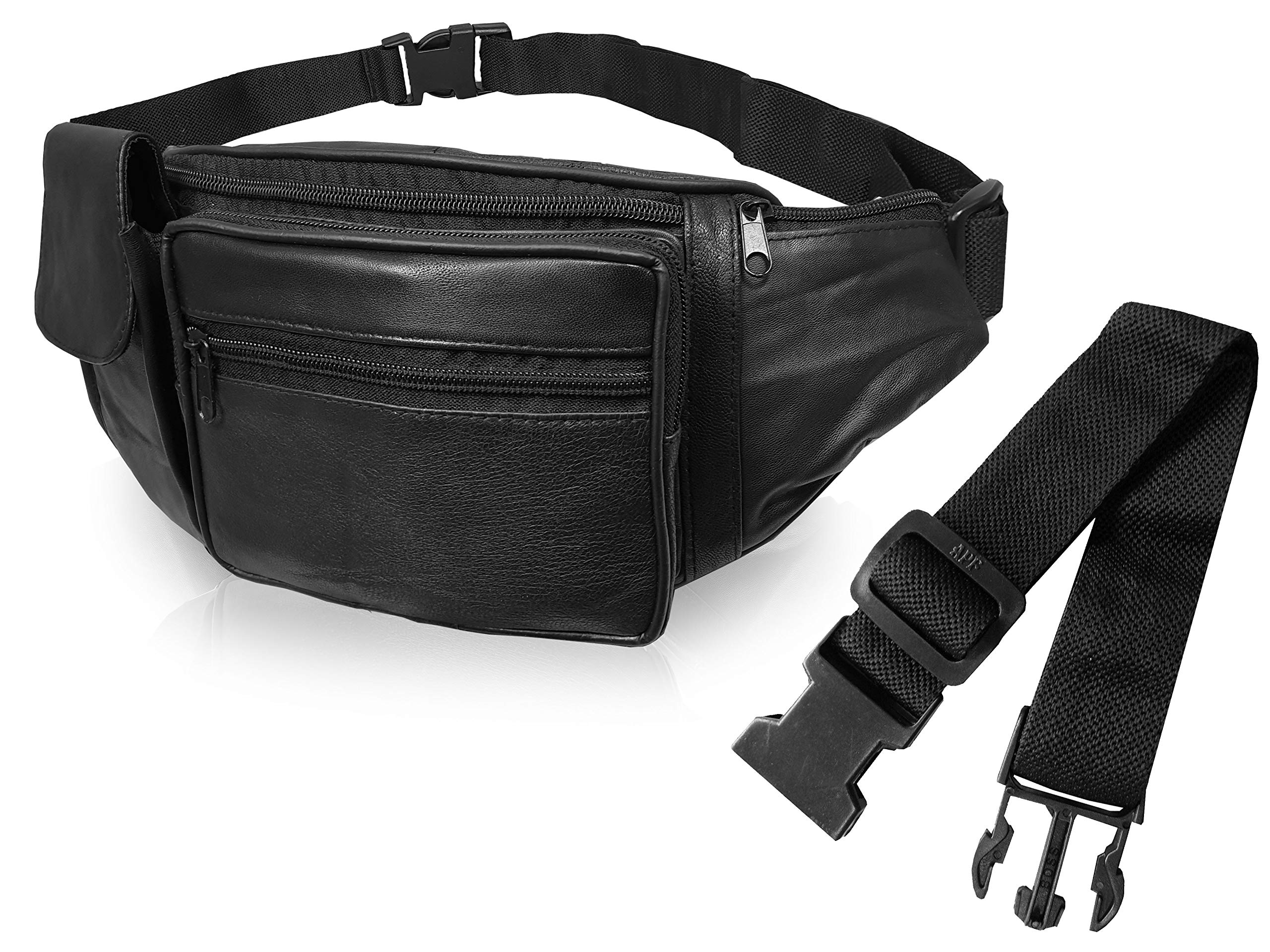 Roamlite Bumbag Including Extension Extender Belt - Extend Bum Bag Max Waist Size 47 to XXL 66 Inches - Mobility Disabled Scooter Wheelchair Festival - 29 cm x15x3 RL142K (Including Extender Belt)