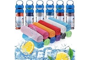 HOSULY 12 Pack 32 x 12 in Cooling Towels Bulk for Neck and Face Microfiber Ice Towel Sweat Towels Breathable Soft Chilly Towel Portable Cool Neck Rags for Yoga Sport Gym Workout Fitness