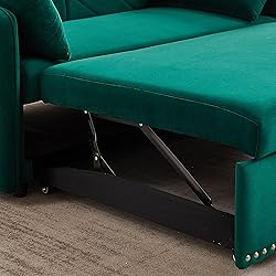 55-inch Loveseat Pull Out Sofabed ,Modern 3 in 1