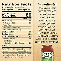 Prego Chunky Tomato with Garlic and Onion Pasta