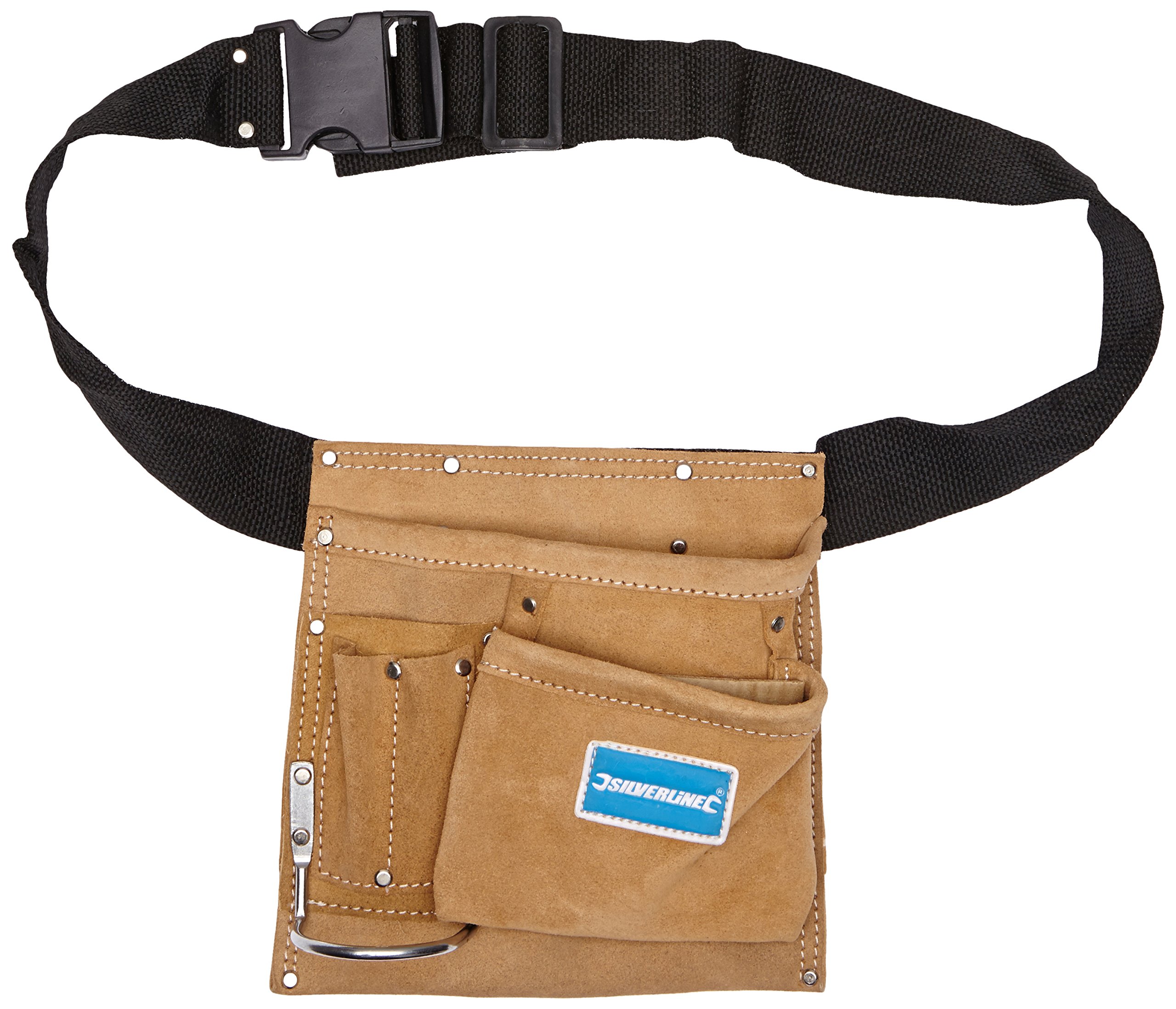 Silverline 589704 Nail and Tool Pouch Belt 5 Pocket 220 x 220 mm