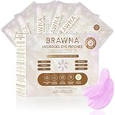 BRAWNA Retinol Hydrogel Eye Patches for Dark Circles &amp; Puffiness, 24 pairs | Gifts for Mom, Birthdays, Bridesmaids &amp; Bachelorette Party &ndash; Under Eye Masks for Tired Eyes (Pearl Glow)