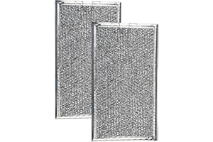 RKJFHIUR 2 Pack W10535950 Aluminum Mesh Grease Microwave Oven Filters Replacement for Whirlpool Replace W10535950, PS8769987