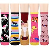 Jeasona Kids Girls Cute Animal Socks Gifts for Girls Teenage Funny Fun