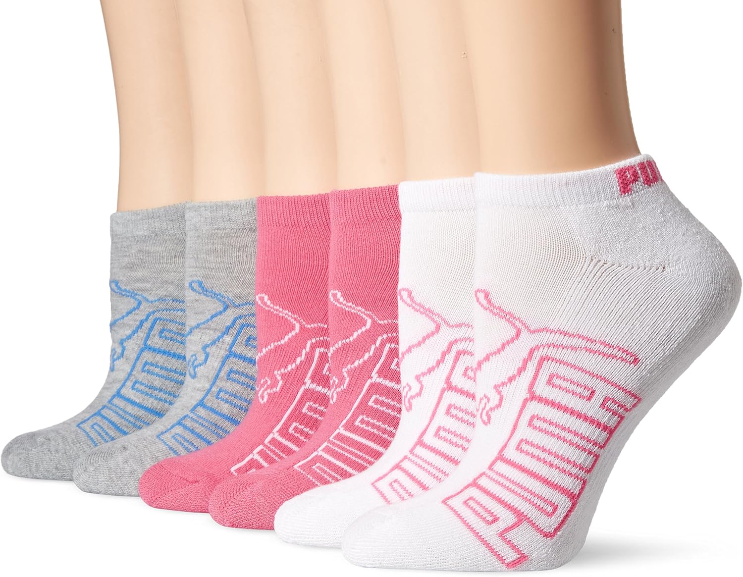 Puma Women's Non-Terry Runner Sock 6-Pack, White, 9-11 at  Women’s Clothing store
