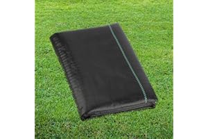 SEKKVY 3ft x 100ft Heavy Duty Landscape Fabric, 3.5oz Weed Control Ground Cover Garden Weed Barrier Gardening Mat, Ground Cover for Yard, Flower Bed, Garden Stakes [3 x 50ft (2 Pack)]