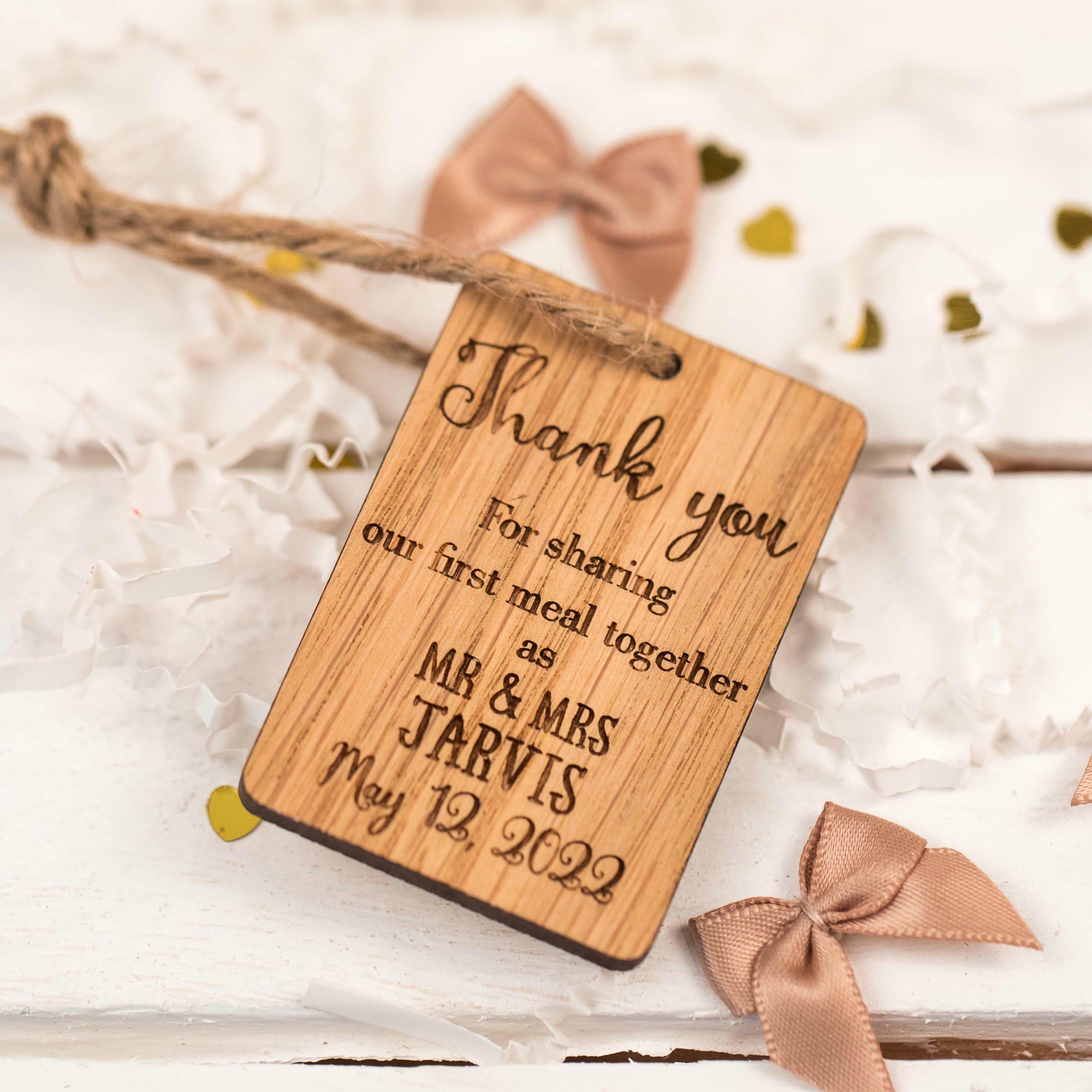 Mr and Mrs Wedding Rustic Table Decorations/Thank you tables/tokens decoration/confetti