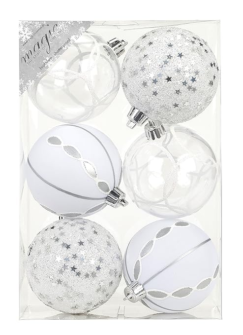 Inge Glas 81075 G002mo Boule De Noël Plastique Blanc 23 X 18 X 9 Cm