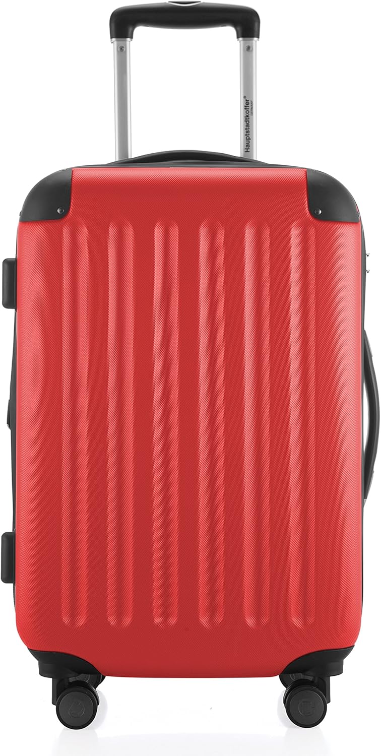 Hauptstadtkoffer Spree - Cabin Luggage, 55 × 35 × 20 cm for All Airlines Travel Suitcase, Hard Shell Trolley, Carry-On Suitcase, Red - Image 4