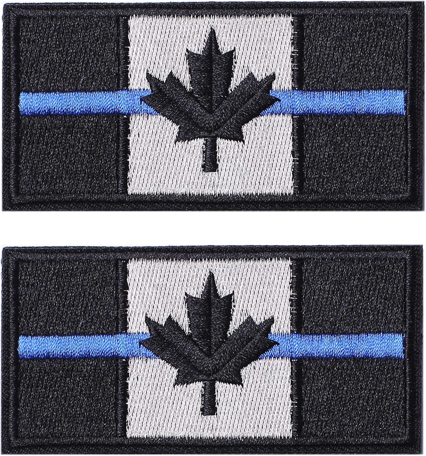 2 Pieces Tactical CA Flag Patch Canadian Flag of Military Uniform