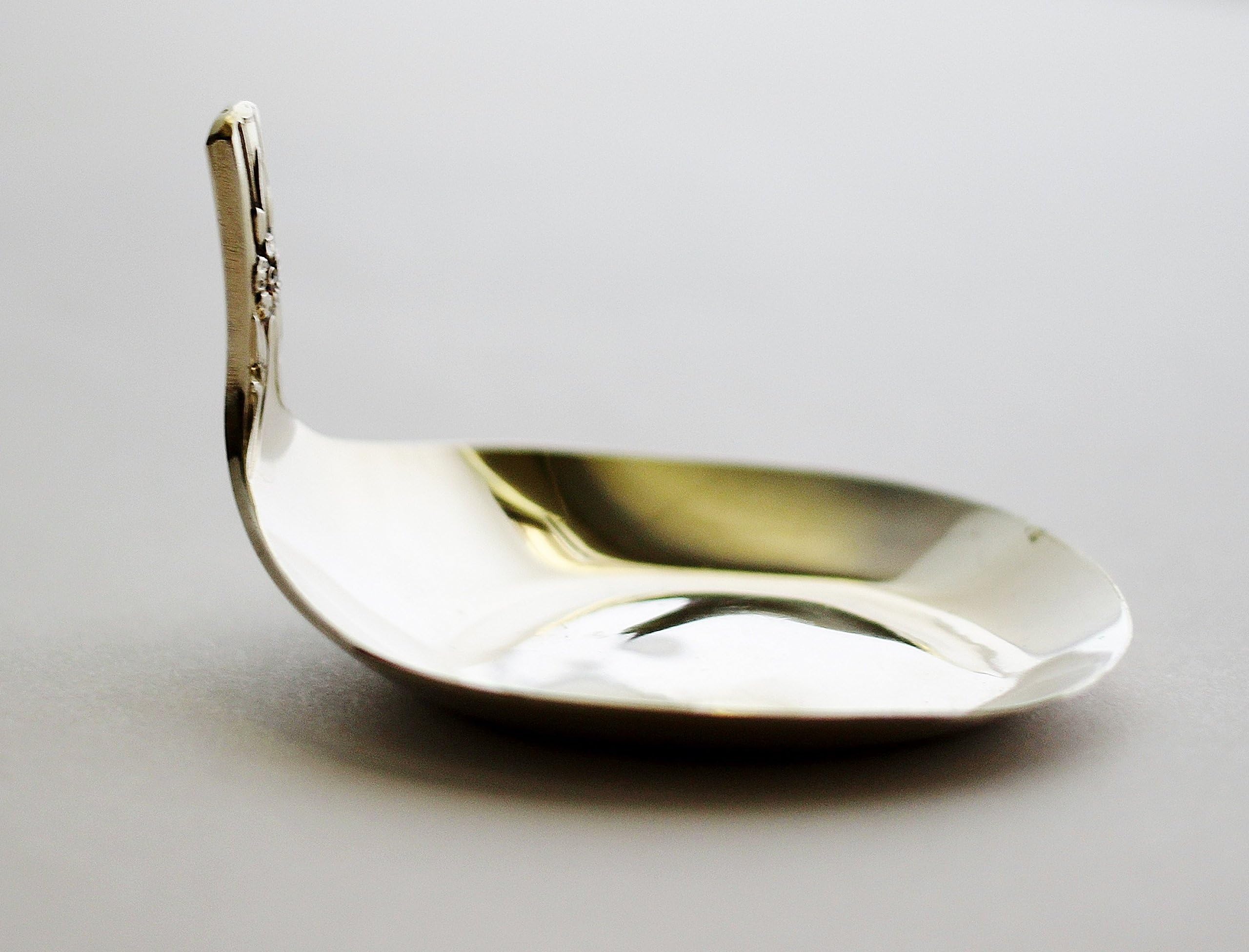Vintage Spoon Ring Holder, Coin Dish, Tea Bag Bowl