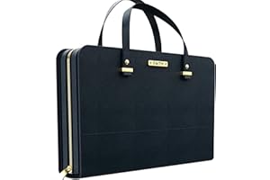 DEHITE Bible Cover Case for Women | Leather Carrying Bag | Pen Slots | Zippered Pocket | Premium PU Leather | Christian Gifts