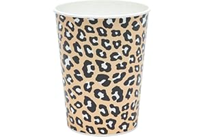 American Greetings Leopard Print Party Cups, 16 oz. Reusable Plastic Cups (8-Count)