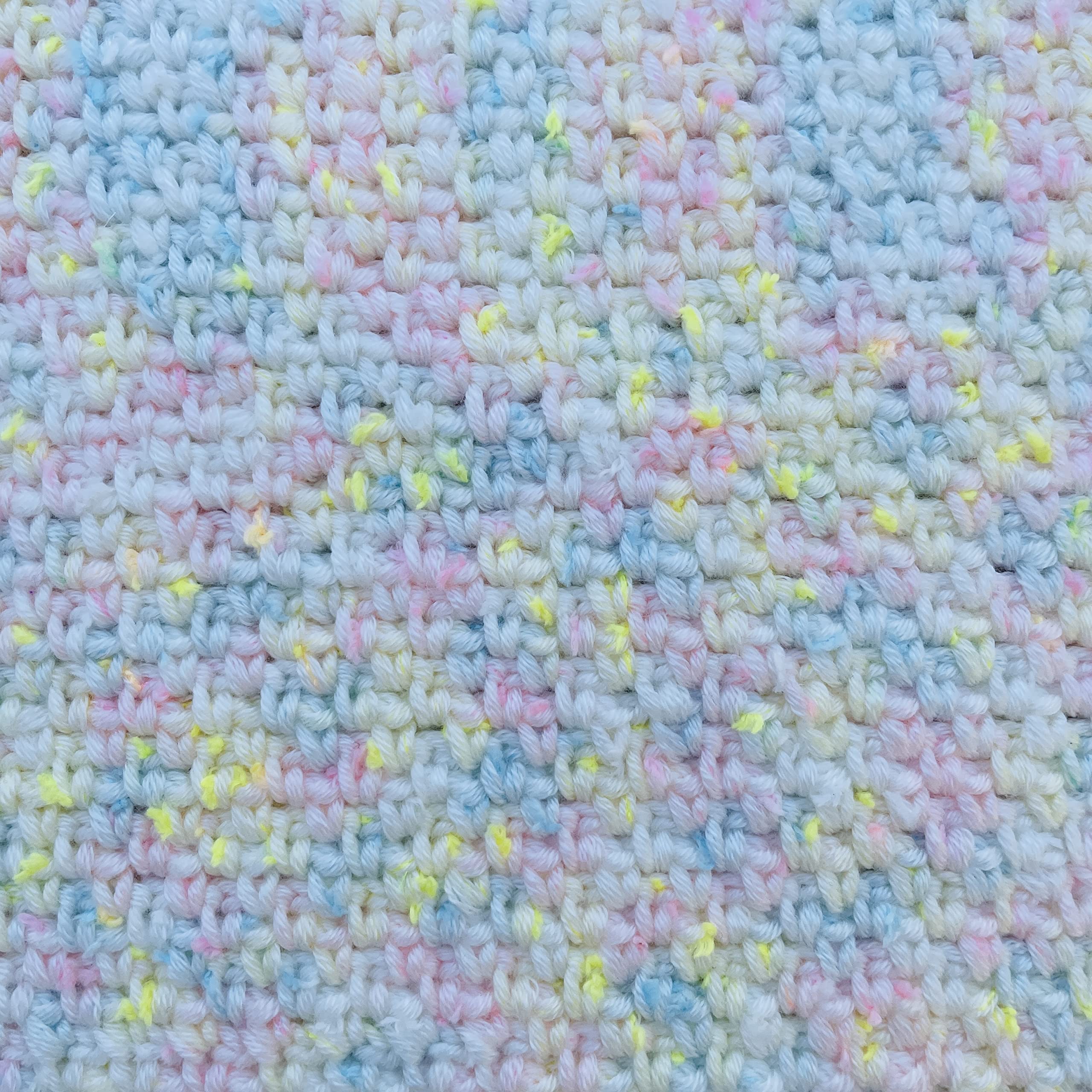 Tweed Twinkles Soft Baby Yarn for Crocheting, 8-Pack (696Yds / 400G), Free Patterns - Acrylic Baby Blanket Knitting Yarn with Flecks - Size 3 DK Light Worsted Weight - Creamy White