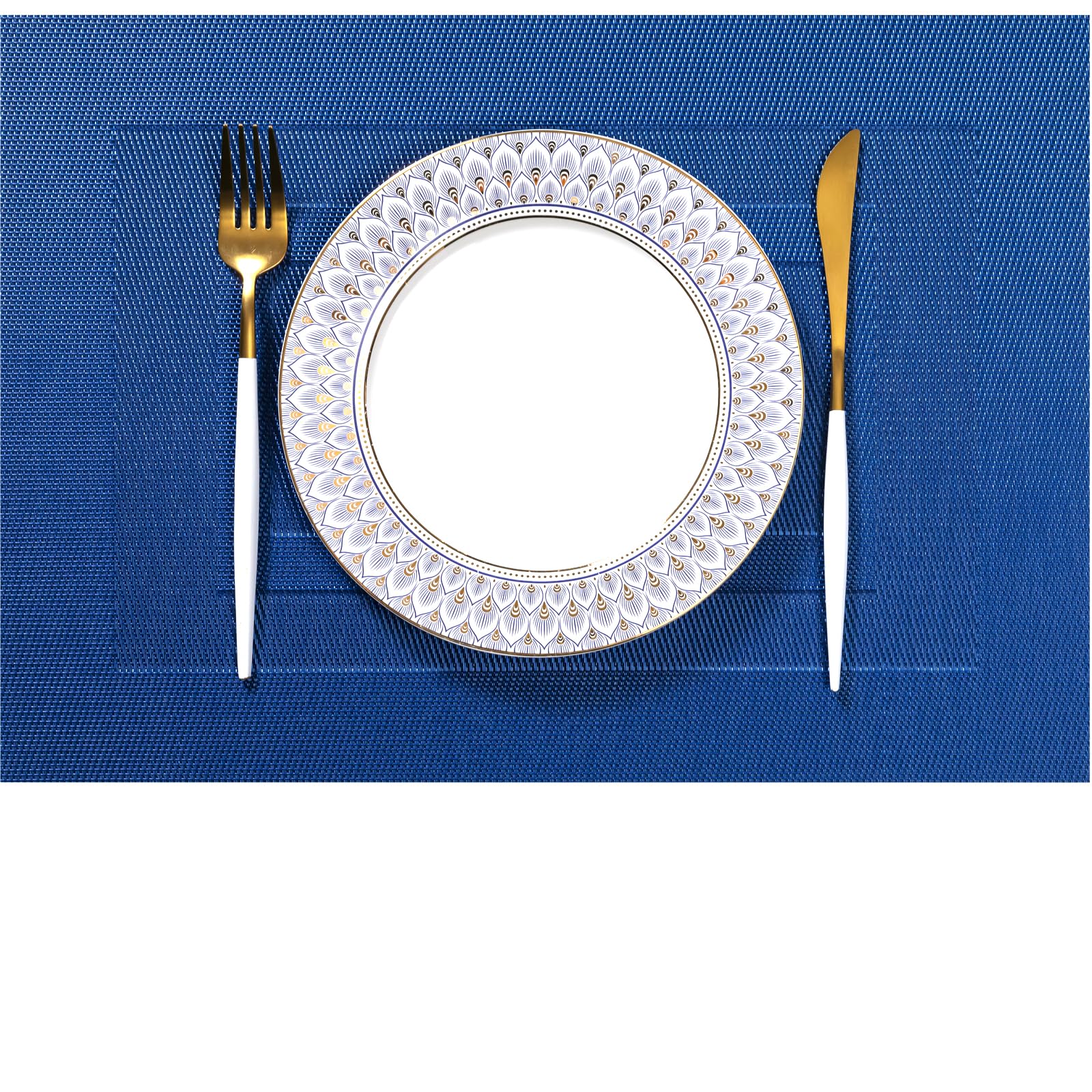 LEXMORE Placemats Set of 4 Vinyl/Plastic Woven
