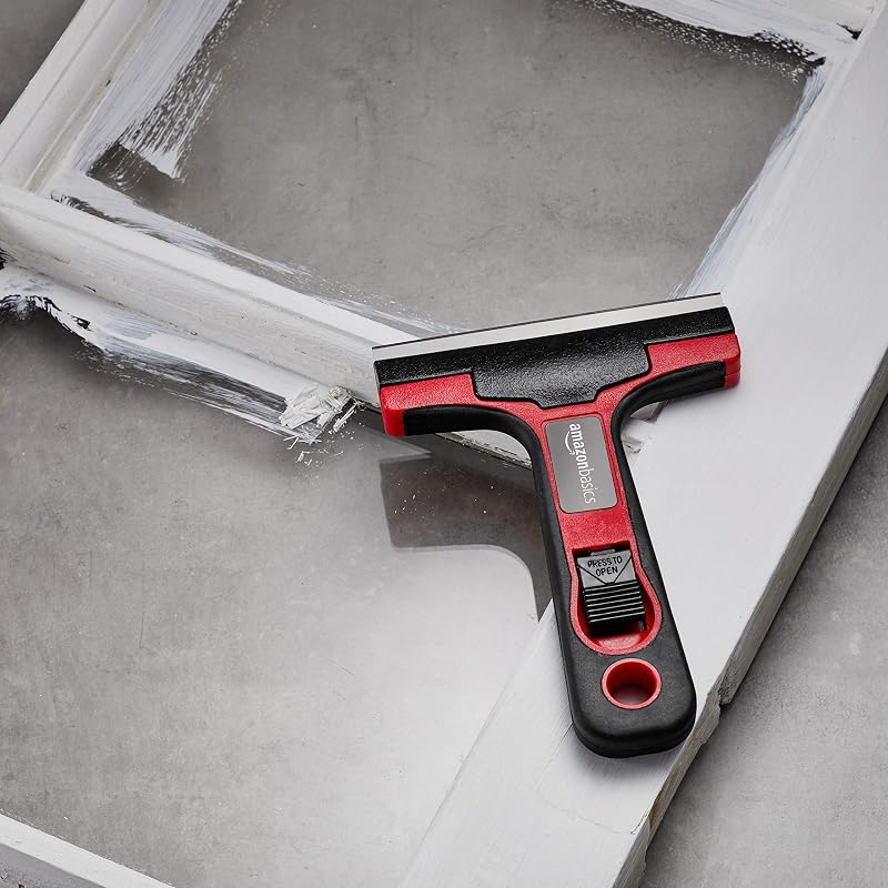 Grattoir à vitre et carrelage avec manche souple 10.16 cm