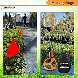 20Pack Orange Marking Flags, JIZHGRAD 15x4x5 Inch