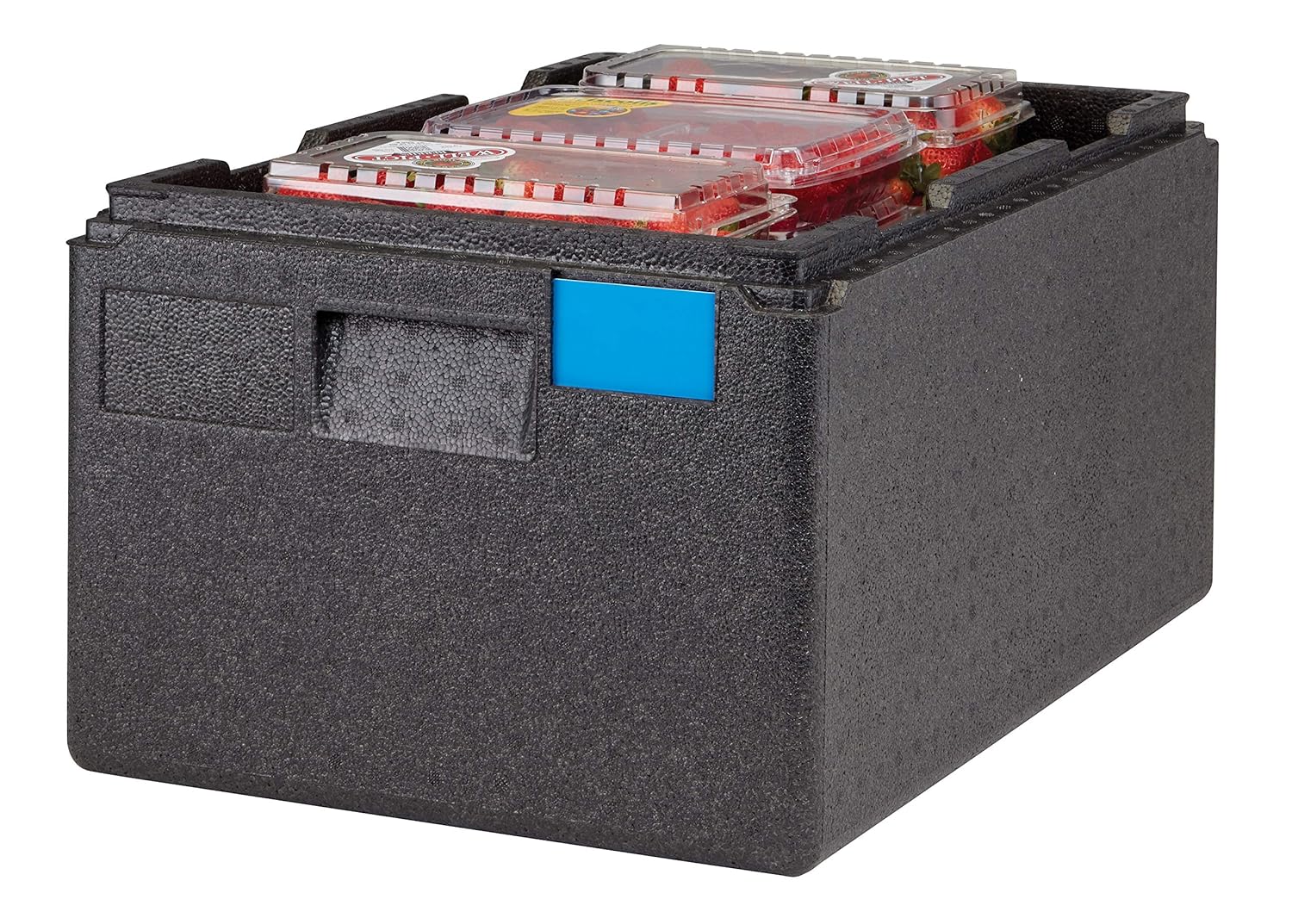 Cambro EPP CamGo Top Loader Insulated Box 1/1 Size 200mm deep, Black, 1/1 GN Pan, 46 L, 53.8 cm x 25.3 cm x 20 cm - Image 3