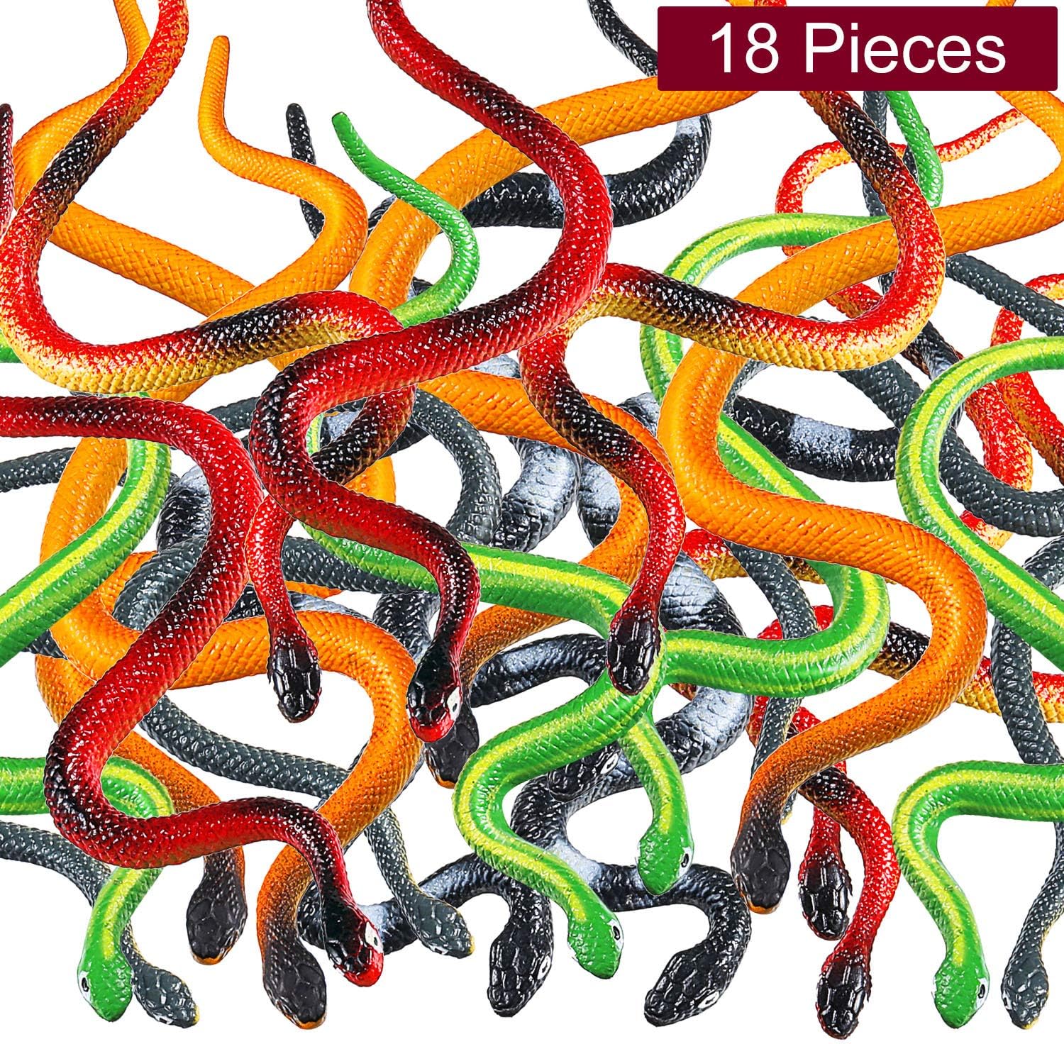 bendable rubber snakes