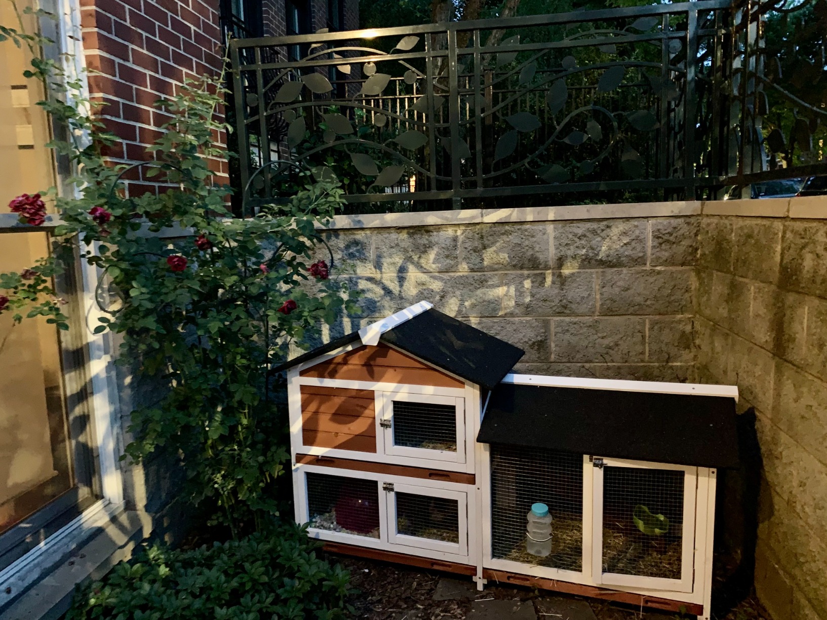 33/mo Finance BAIJIAWEI 36" Wooden Rabbit Cage Hutch Chicken Coop