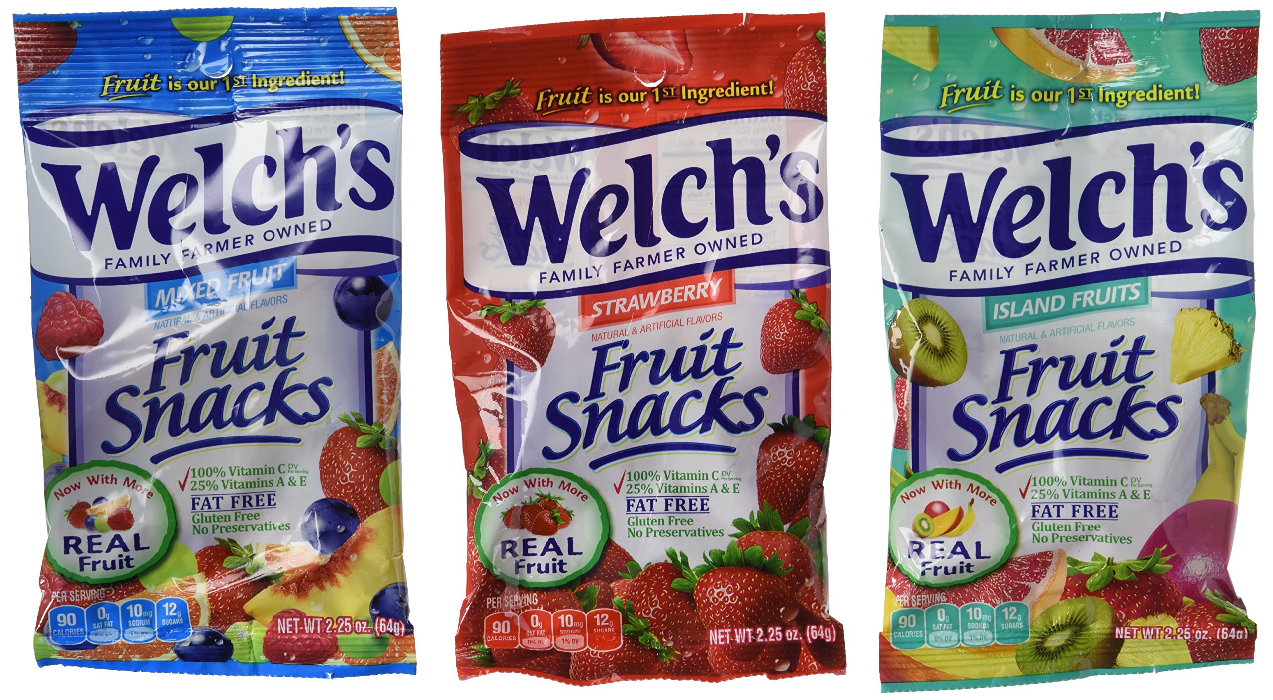 Welch's Variety Pack Bags of Fruit Snacks 5 flavor 16