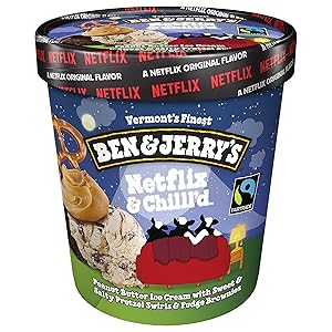 Ben & Jerry's Ice Cream Netflix & Chilll'd Non-GMO 16 oz