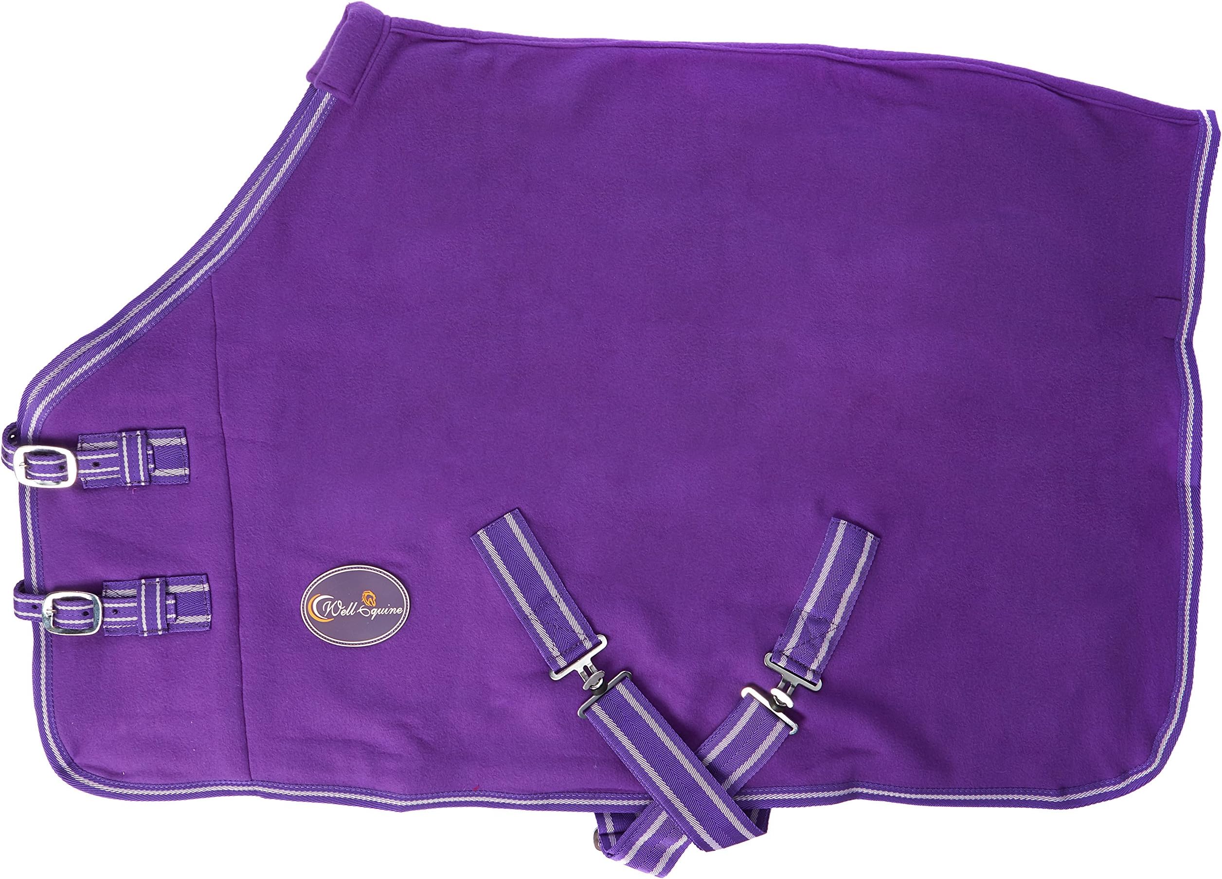 CWELL Equine TRAVEL FLEECE RUG/Cooler Standard Neck PURPLE/LILAC Choice of Sizes