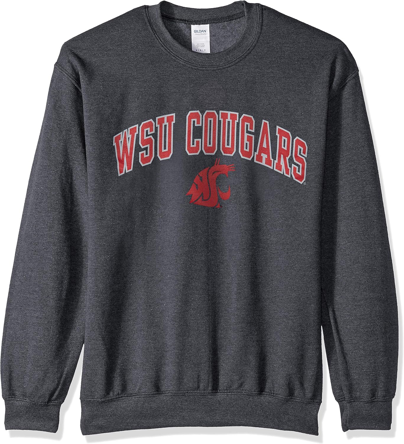 Elite Fan Shop Fan Favorite Dark Heather Arch Crewneck Sweatshirt : Clothing