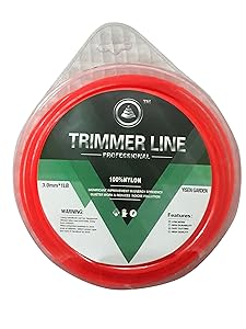 Labdhi International Agriculture Brush Cutter Weed Strimmer Grass Cutter 3MM Heavy Nylon Wire Eater Trimmer Line Square Shape 50 Meter